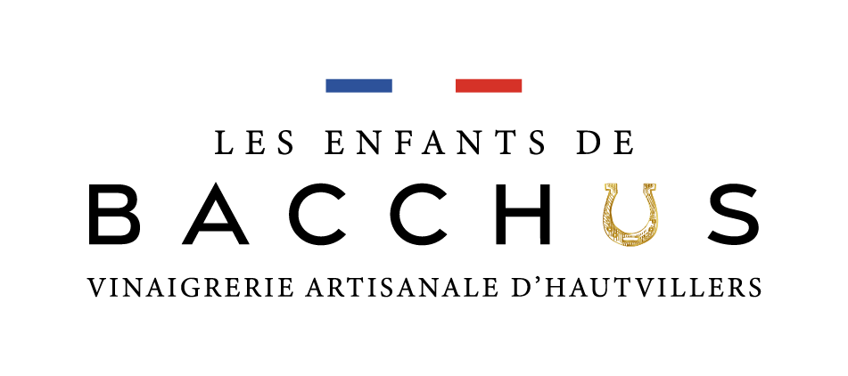 Logo des Enfants de Bacchus avec le drapeau de la France et un fer de cheval doré