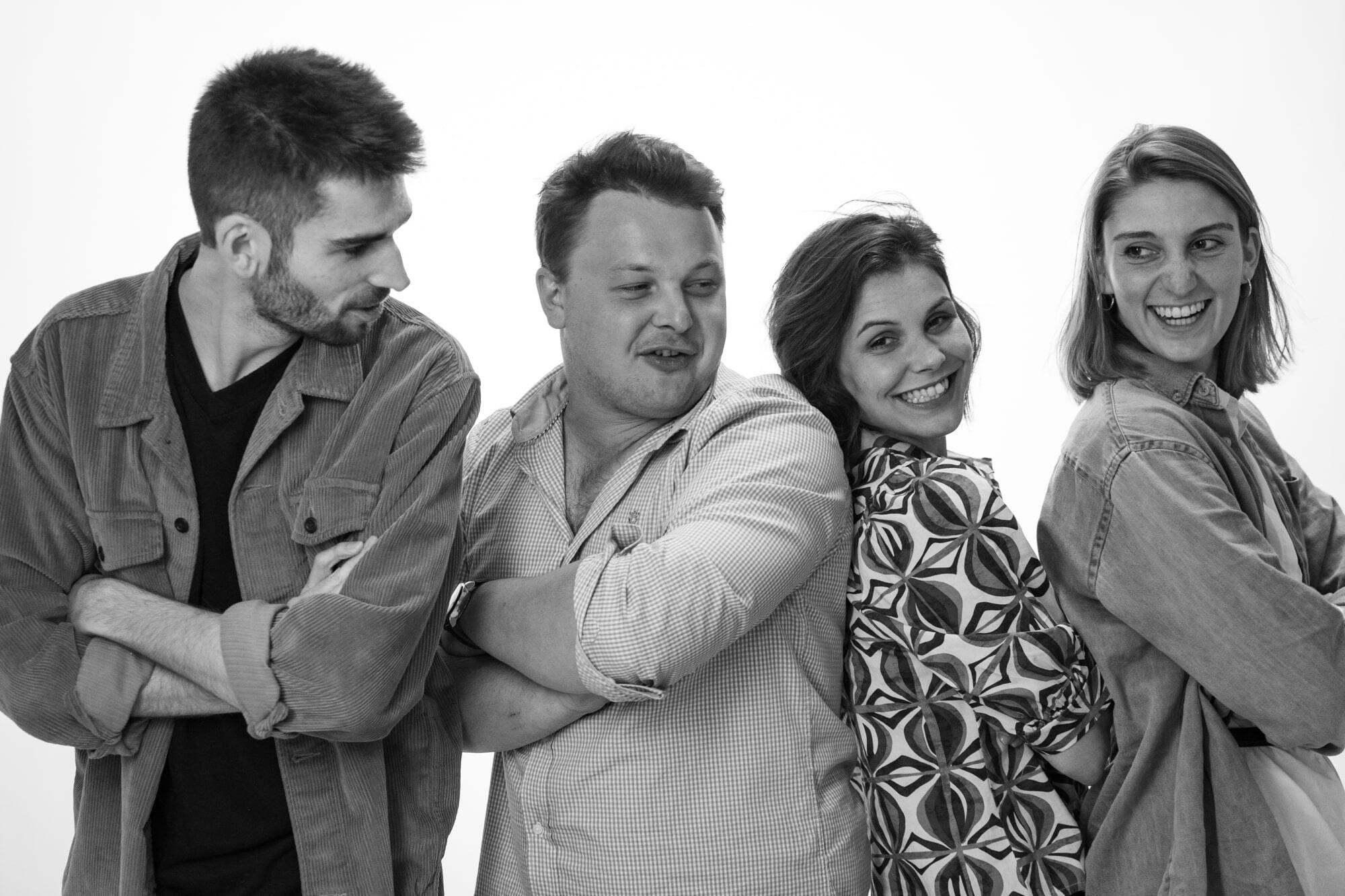 Les quatres fondateurs des ENFANTS DE BACCHUS